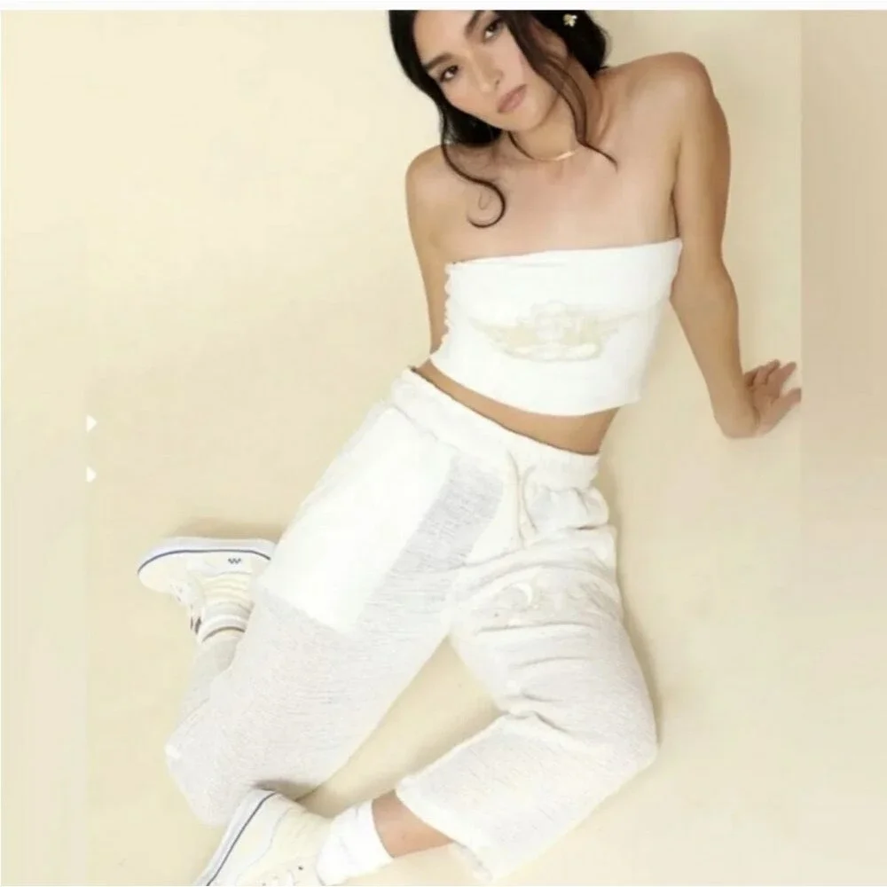 Boys Lie Baseball Cropped Sweatpants Casual Leisure Lightweight Pants - Picture 4 of 8